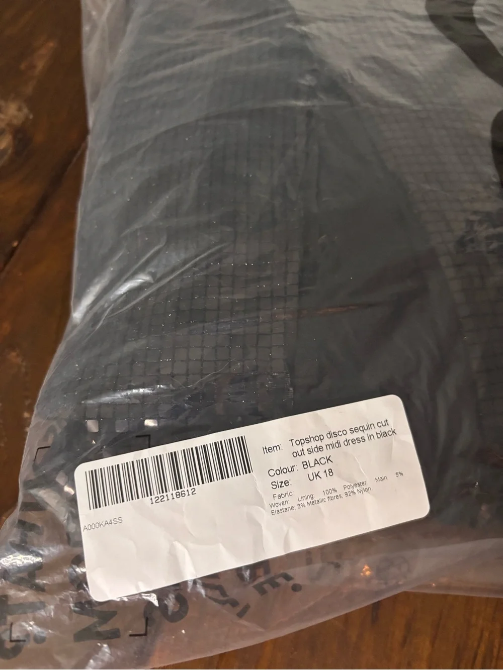 NWT Topshop Black Sequin Asymmetric Cutout Maxi Dress SZ 14 Mermaidcore
